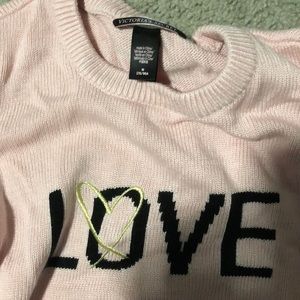 never worn victoria secret love sweater